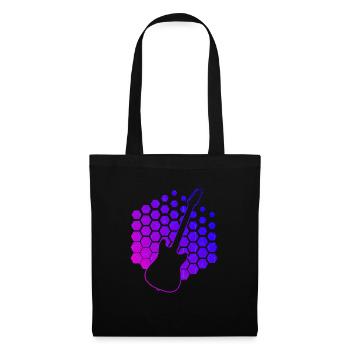 Guitariste Homme - Sac en tissu - noir - Devant