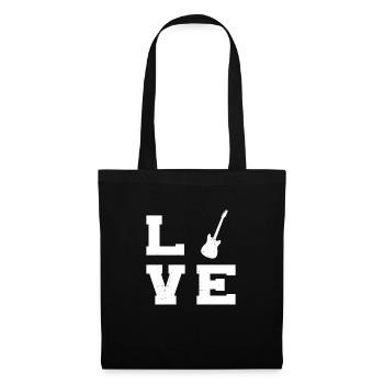Guitariste Guitariste Guitariste Guitare Femmes Hommes - Sac en tissu - noir - Devant