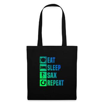 Saxophoniste Saxophone Femmes Saxophoniste Hommes - Sac en tissu - noir - Devant