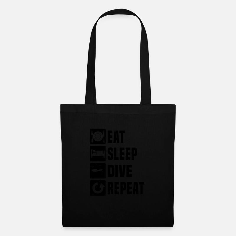 Femmes Scuba Diver Plongée Hommes Plongée - Sac en tissu - noir