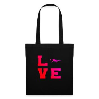 Volley-ball volley-ball Volleyeurs volley-ball - Sac en tissu - noir - Devant