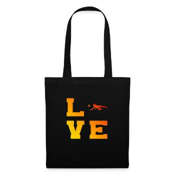 Joueur de volley-ball Volley-ball Volley-ball Joueur de volley-ball - Sac en tissu - noir - Devant