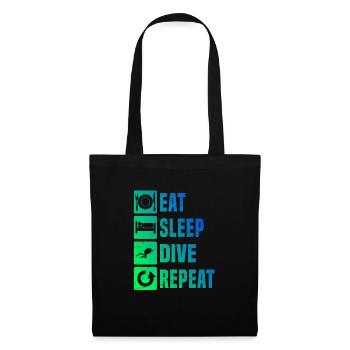 Plongée Femmes Hommes Plongeur Plongeur Plongeur Plongeur - Sac en tissu - noir - Devant