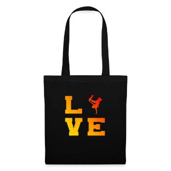 Patinage Homme Femmes Skateboard Skateboarder - Sac en tissu - noir - Devant