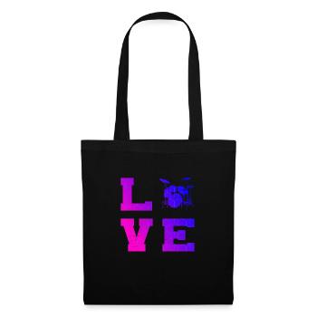 Tambours Femmes Batteur Percussion - Sac en tissu - noir - Devant