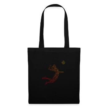 Volleyball masculin féminin Volleyball - Sac en tissu - noir - Devant