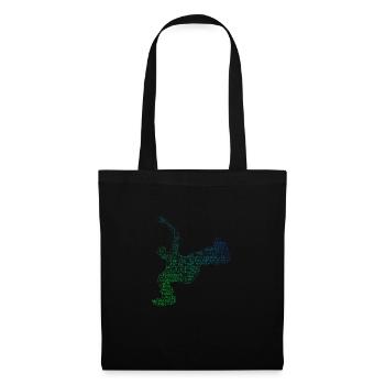 Femmes Hommes Bboy Hip Hop Breakdance Bgirl - Sac en tissu - noir - Devant