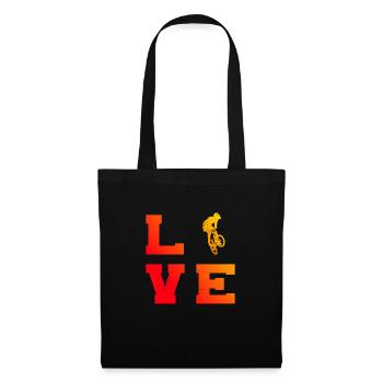 Cycling bmx boys men bike bmx bicycle - Tote Bag - black - Front