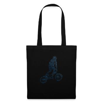 bmx fahrrad bmx jungen Radfahren bmx Damen - Stoffbeutel - Schwarz - Vorne