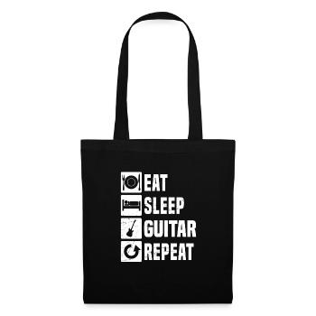 Guitar Women classical guitar electronic guitar - Tote Bag - black - Front