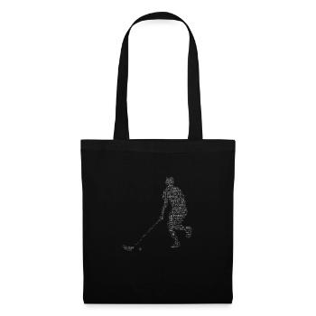 Floorball Hommes Floorball Femmes Floorball - Sac en tissu - noir - Devant