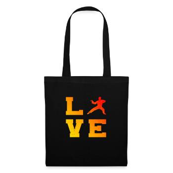 Kung Fu Arts Martiaux Hommes Femmes Wushu Kungfu - Sac en tissu - noir - Devant