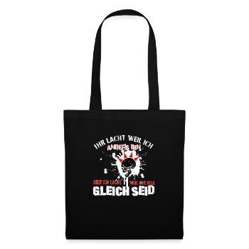 Punk - Ich lache - Stoffbeutel - Schwarz - Vorne
