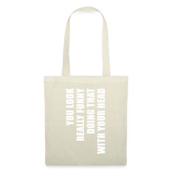Phrase tordue - Sac en tissu - nature - Devant