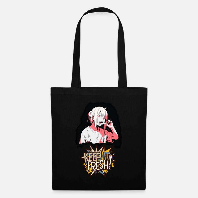 HipHop-Comic-Design: Keep it fresh! - Stoffbeutel - Schwarz
