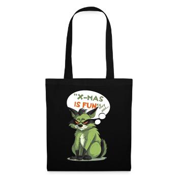 Noël est amusant - disaient-ils - Sac en tissu - noir - Devant