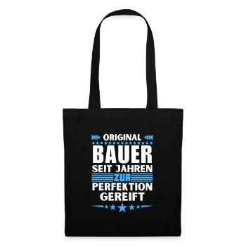 Zur Perfektion gereifter Bauer - Stoffbeutel - Schwarz - Vorne