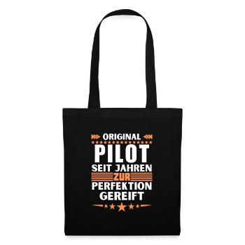 Pilote mûri à la perfection - Sac en tissu - noir - Devant