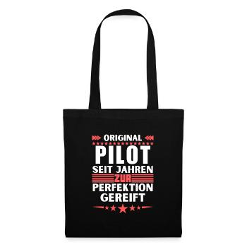 Pilote mûri à la perfection - Sac en tissu - noir - Devant
