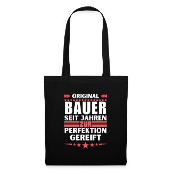 Zur Perfektion gereifter Bauer - Stoffbeutel - Schwarz - Vorne