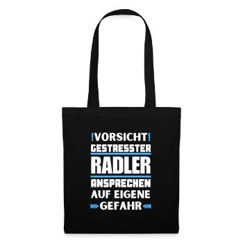 Ne parlez pas aux cyclistes stressés ! - Sac en tissu - noir - Devant