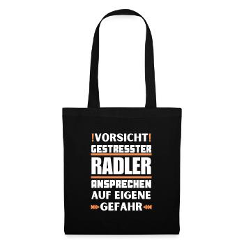 Ne parlez pas aux cyclistes stressés ! - Sac en tissu - noir - Devant