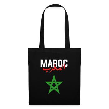 Maroc - Sac en tissu - noir - Devant