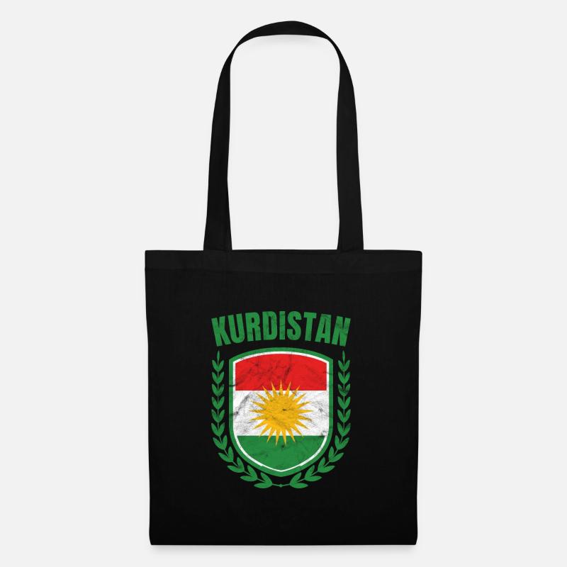 Kurdistan - Stoffbeutel - Schwarz