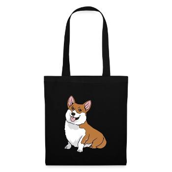Funny Cool Cute Welsh Corgi Dog - Tote Bag - black - Front