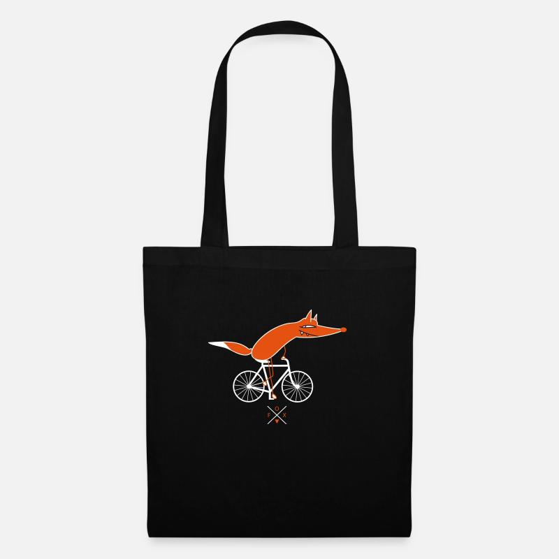 Schlauer Fahrradfahrer (b) - Stoffbeutel - Schwarz