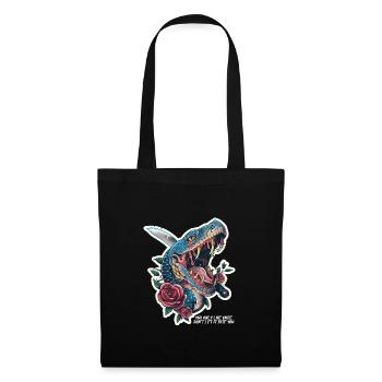 Snake Vintage Retro Design - Tote Bag - black - Front