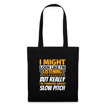 Slow Pitch Funny Gift - Tote Bag - black - Front