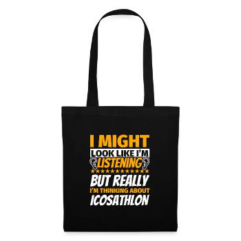 Icosathlon Cadeau Drôle - Sac en tissu - noir - Devant