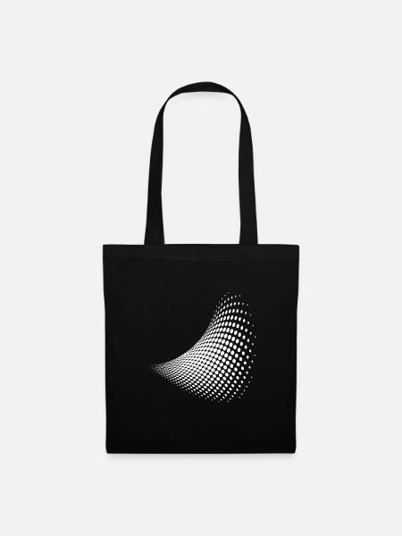 Optische Illusion Muster Formen Geometrie Geschenk - Stoffbeutel - Schwarz
