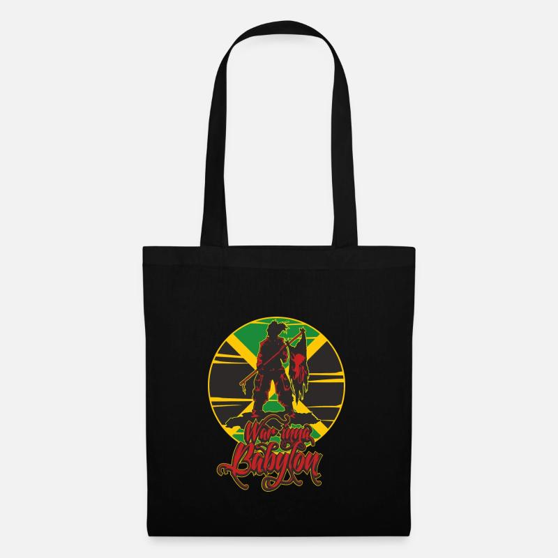 War inna Babylon - Reggae Dancehall Style - Tote Bag - black