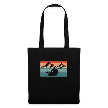 Sports nautiques en kayak - Sac en tissu - noir - Devant