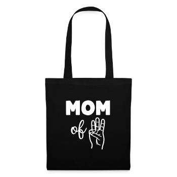 Mom of Three 3 Mom - Tote Bag - black - Front