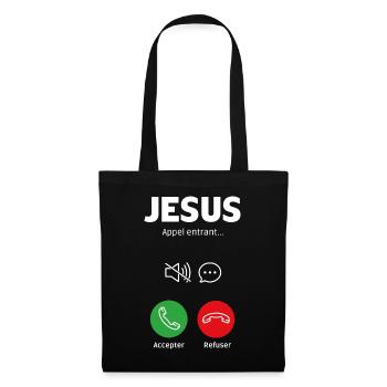 Appel de Jésus - Sac en tissu - noir - Devant