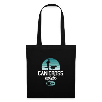 Canicross Cross-Country Run with Dog Canicross Mode On - Tote Bag - black - Front