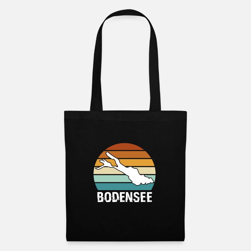 Bodensee - Stoffbeutel - Schwarz
