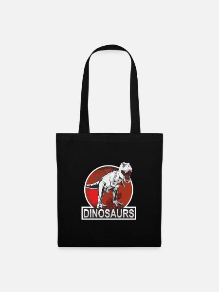 Dinosaurs - Stoffbeutel - Schwarz