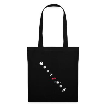 Tesla in Space Solar System SpaceX - Tote Bag - black - Front