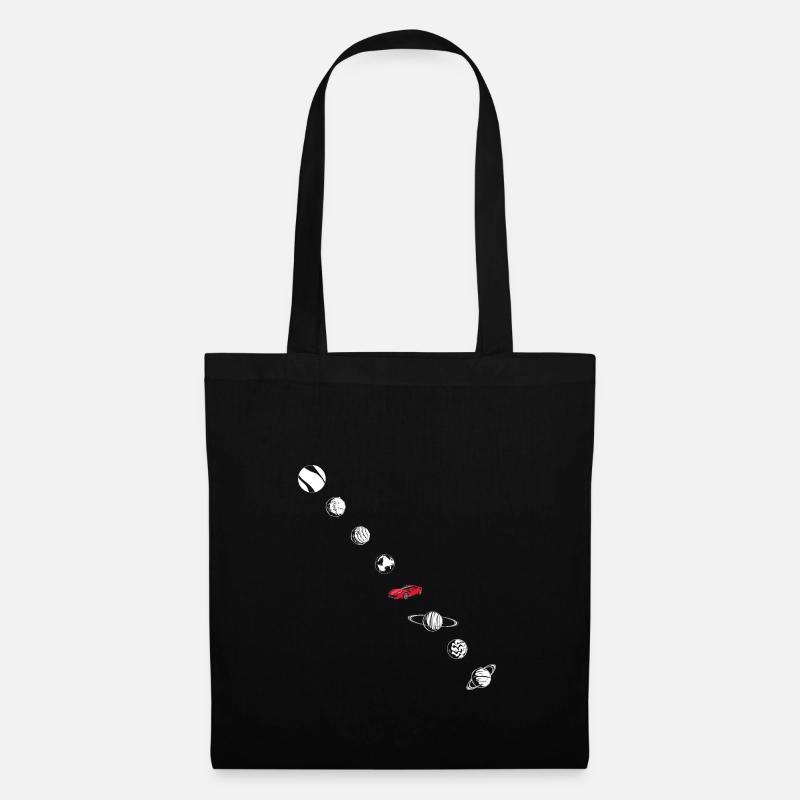 Tesla dans Space Solar System SpaceX - Sac en tissu - noir