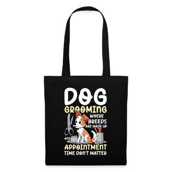 Dog Grooming Where Breeds Are Made Up - Stoffbeutel - Schwarz - Vorne
