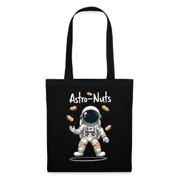 Astro Nuts Astronaut Nüsse für einen Astronauten - Stoffbeutel - Schwarz - Vorne