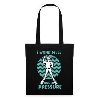 Swimmers Swimming 50 meters track Breaststroke - Tote Bag - black - Front