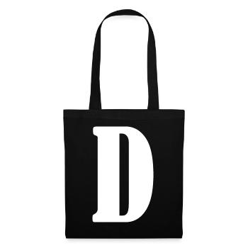 D - Stoffbeutel - Schwarz - Vorne
