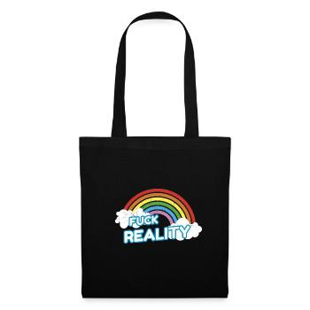 Fuck Reality Rainbow Pride - Sac en tissu - noir - Devant