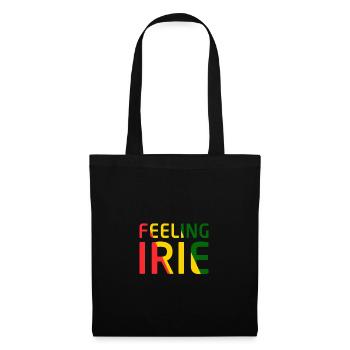 Feeling Irie Reggae Ganya Jamaïque Rasta Music - Sac en tissu - noir - Devant