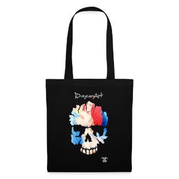 Skull-Logo reds - Stoffbeutel - Schwarz - Vorne